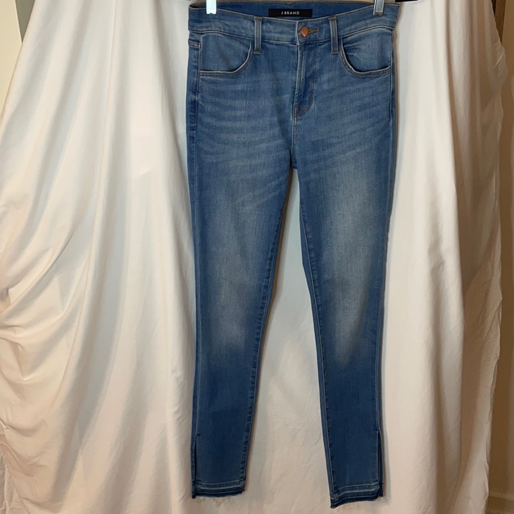 J Brand jeans, with ankle split, raw and frayed hem detail, size 26, never worn